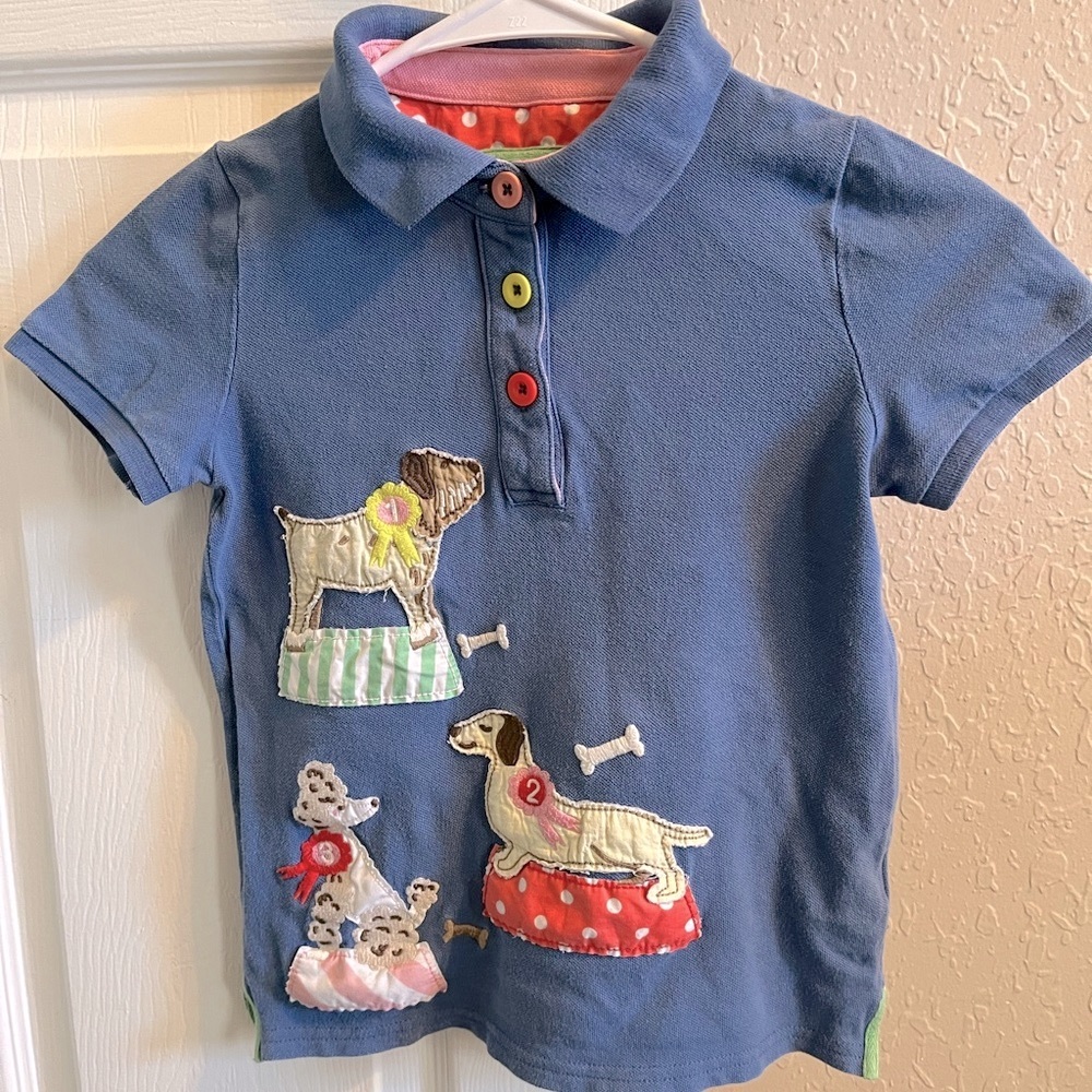 Mini Boden girls top/polo sz 7-8Y.